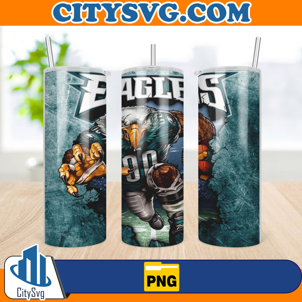 PhiladelphiaEagles20ozSkinnyTumblerWrapPng