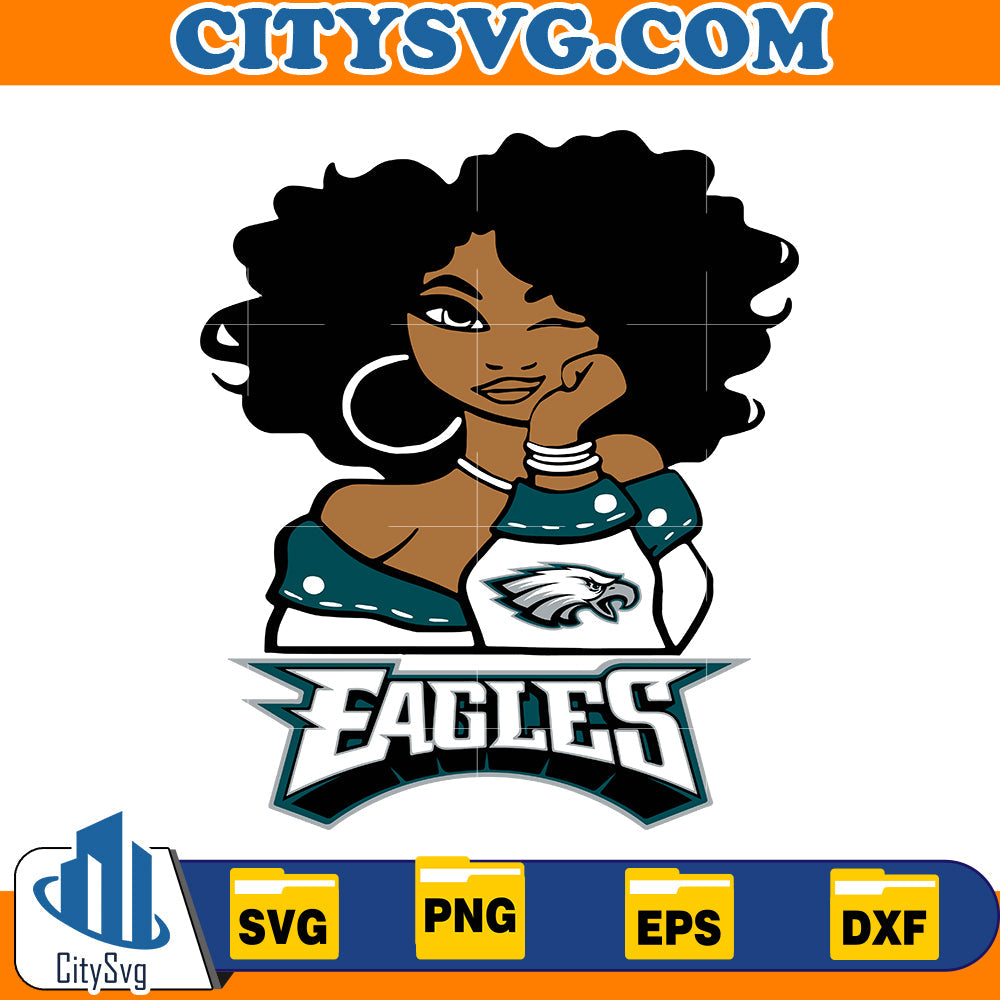 Betty Boop Philadelphia Eagles Svg