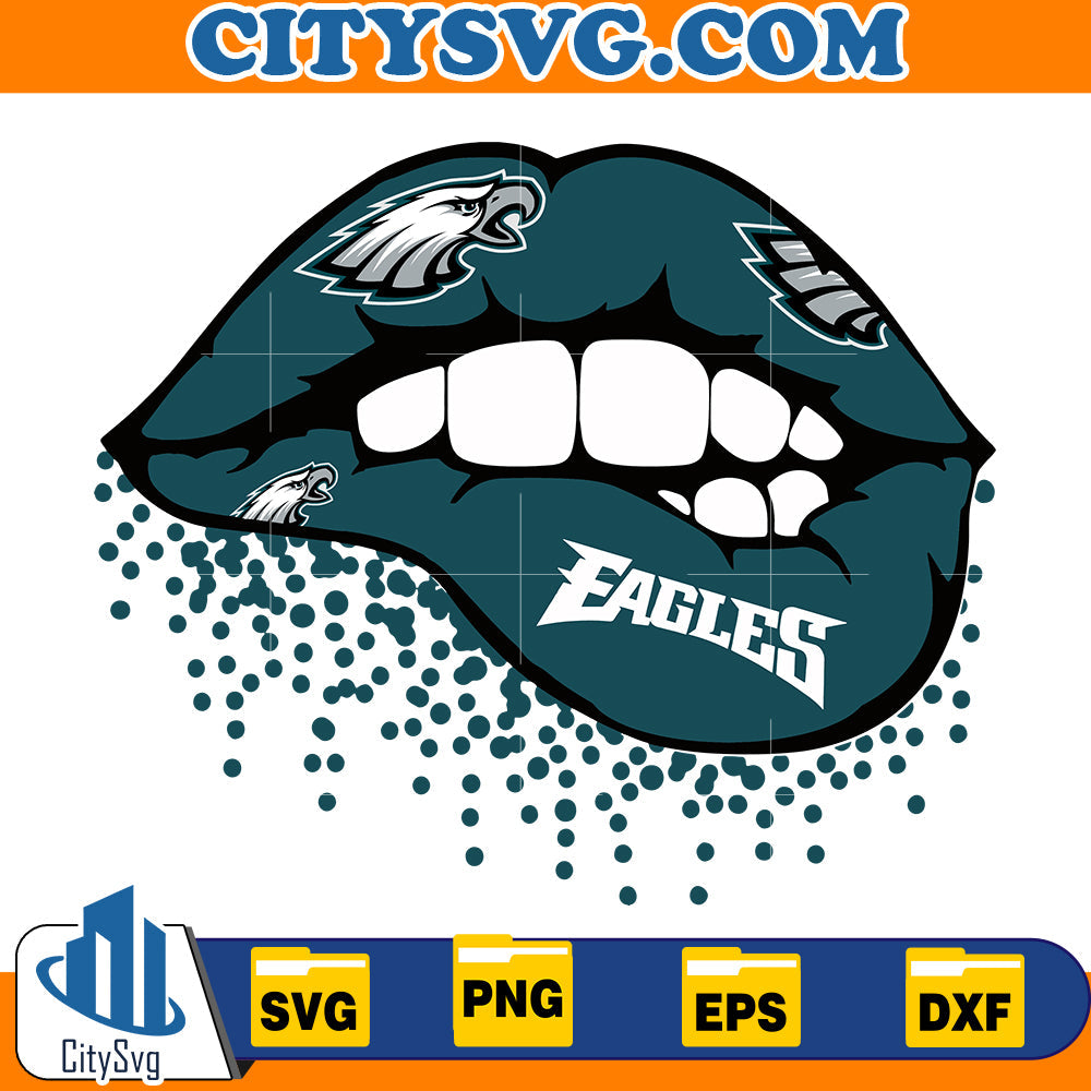 Lips Philadelphia Eagles Svg