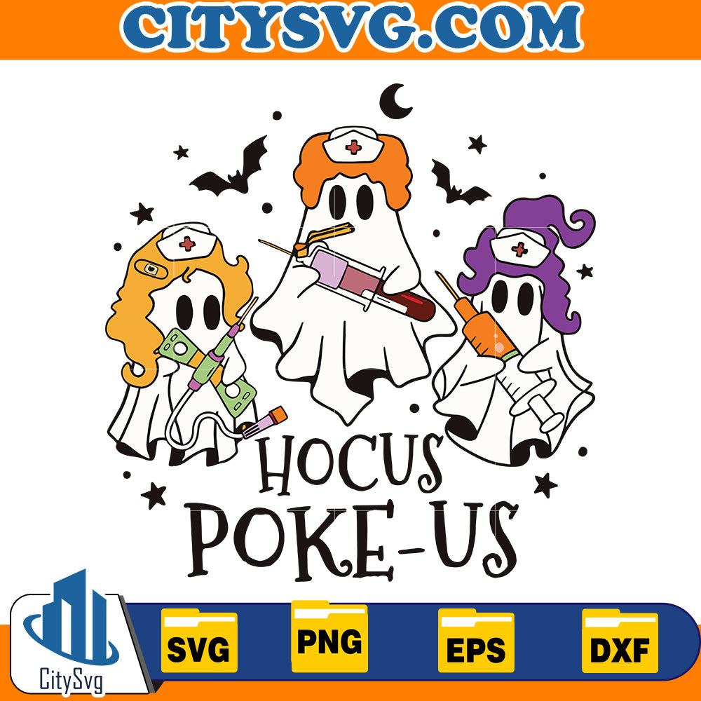 Phlebotomist Halloween Svg, Hocus poke-us svg