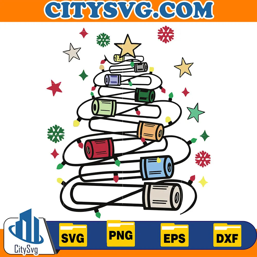 PhlebotomyChristmasTreeLightSvg