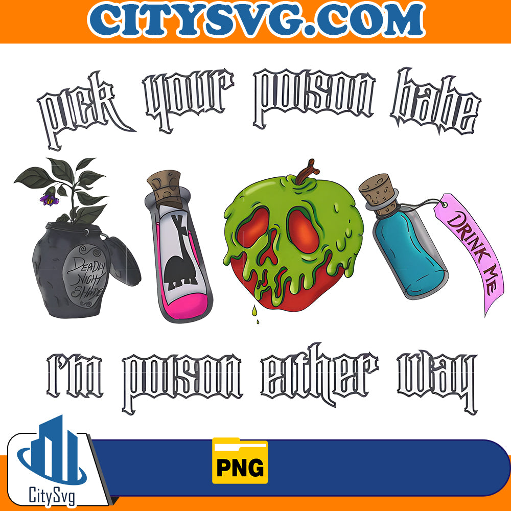 Pick Your Poison Babe Png