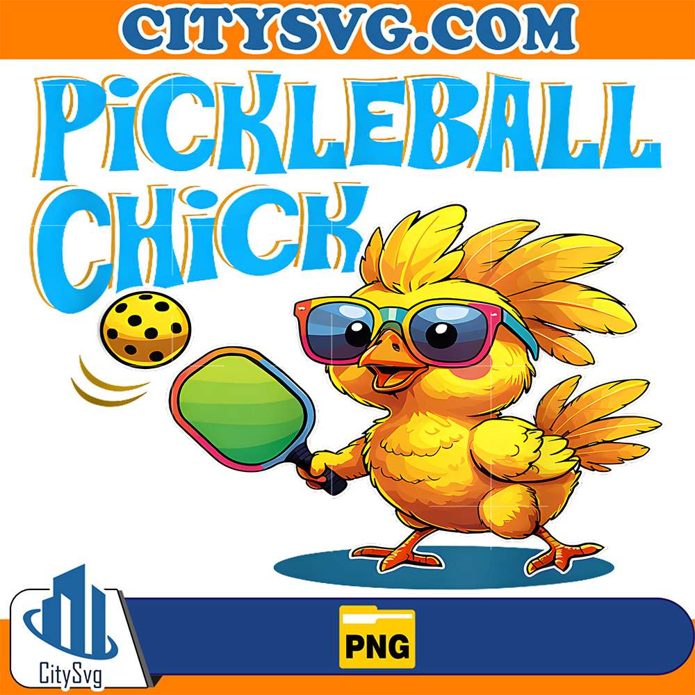 Pickleball-Chicken-Funny-Cute-Player-Png