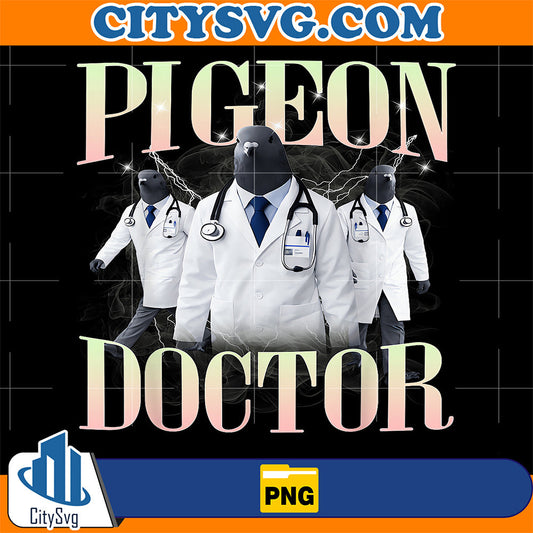 Pigeon-Doctor-Avian-Medical-Team-Funny-Bird-Png
