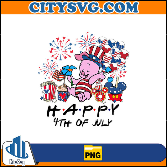 PigletHappy4thOfJulyPng