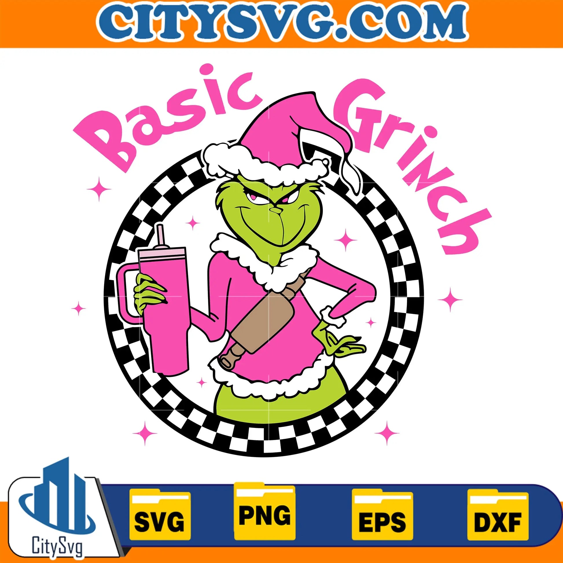 PinkBasicGrinchChritsmasSvg