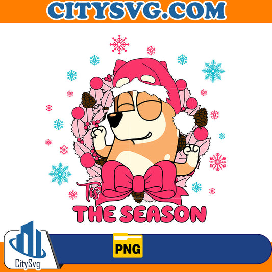 Pink Tis the Season chilli heeler Png CitySvg