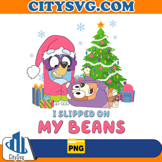 I Slipped On My Beans Christmas Png