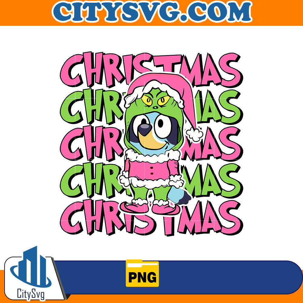 Christmas Bluey Png