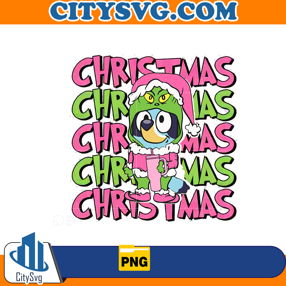 Christmas Bluey PnG