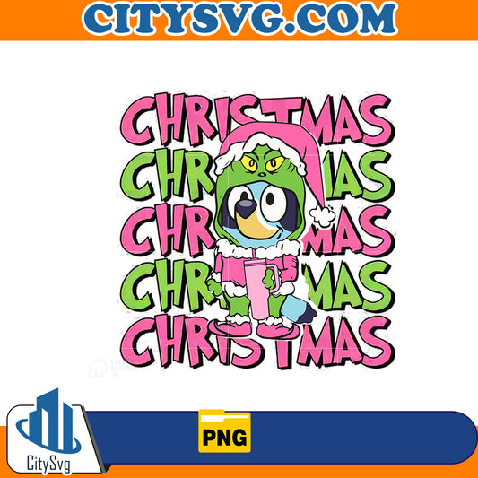 Christmas Bluey PnG