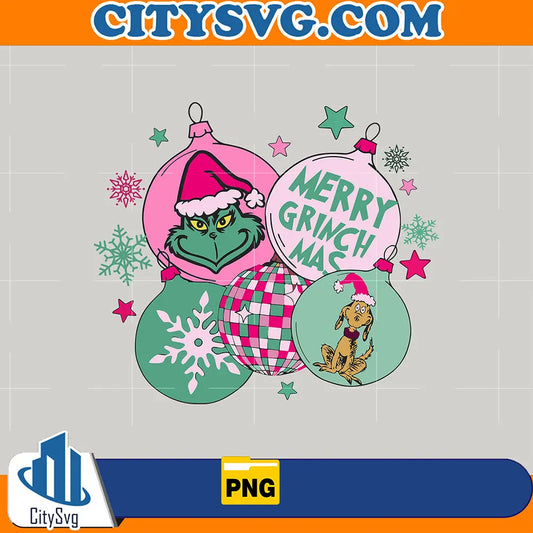 PinkChristmasMerryGrinchmasPng