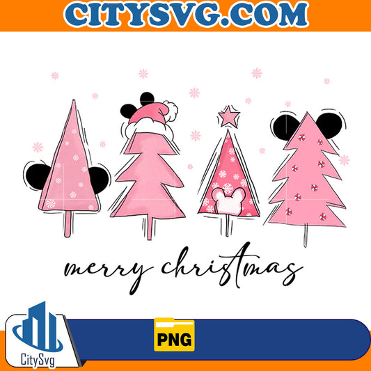 Pink Disney Christmas Tree Png CitySvg