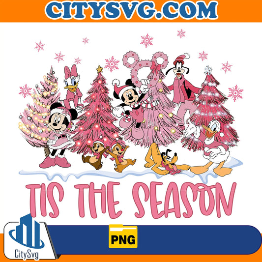 PinkDisneyTisTheSeasonChristmasPng1
