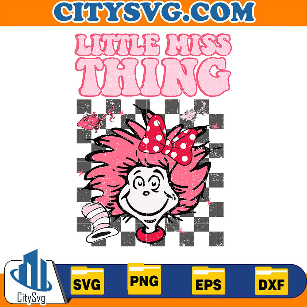 PinkDrSeussLittleMissThingSvg