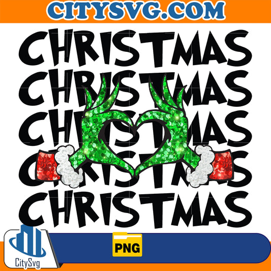 Pink Faux Sequin Christmas Grinch Png CitySvg
