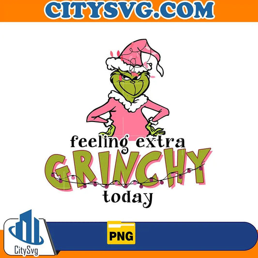 PinkFeelingExtraGrinchyChristmasPng