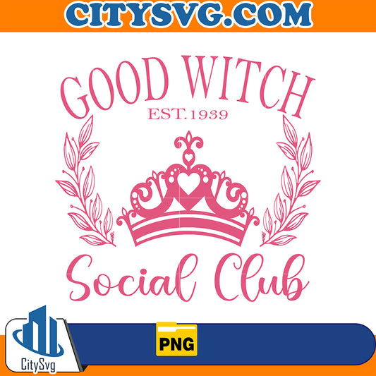 PinkGoodWitchEst1939SocialClubWickedPng