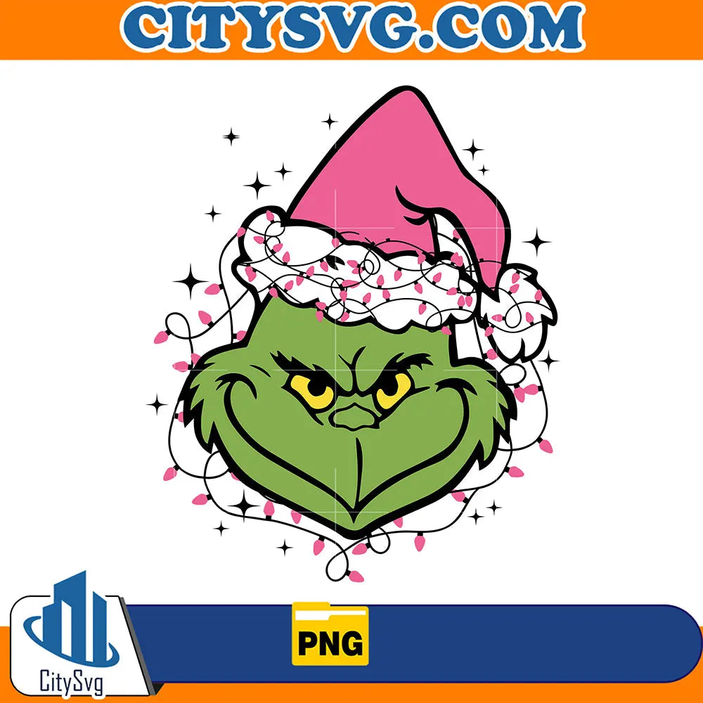 PinkGrinchChristmasPng_2