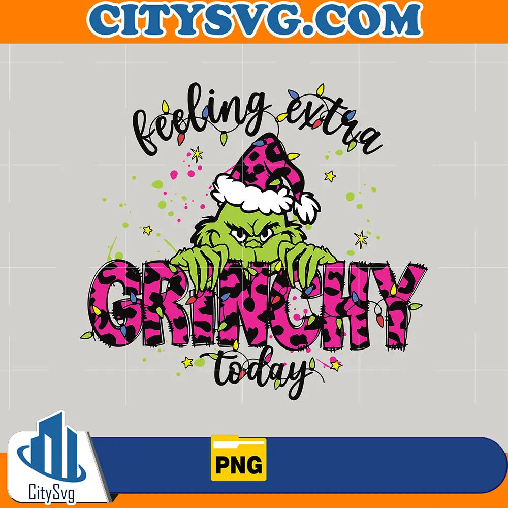 PinkGrinchFeelingExtraGrinchyTodayPng