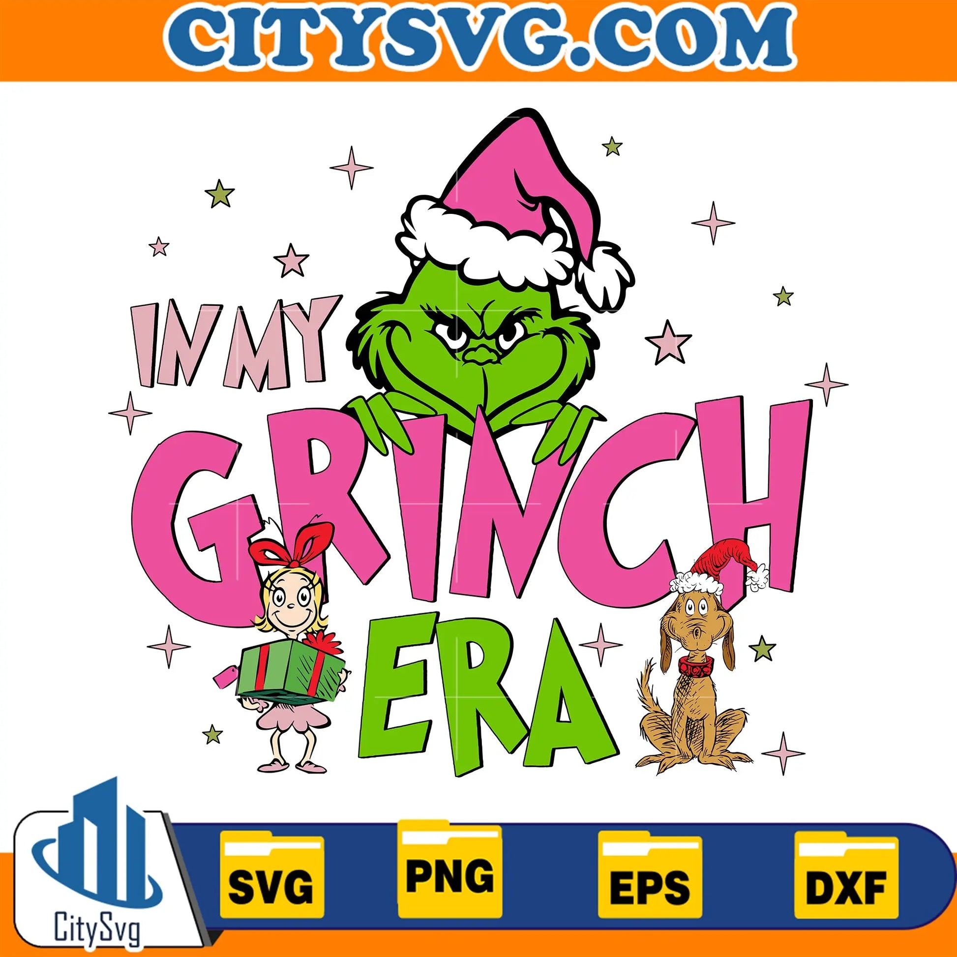 PinkGrinchInMyGrinchEraChristmasSvg