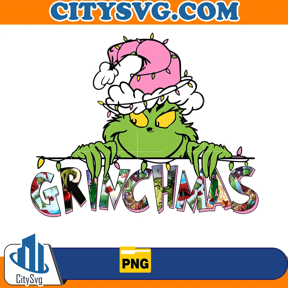 PinkGrinchmasChristmasPng