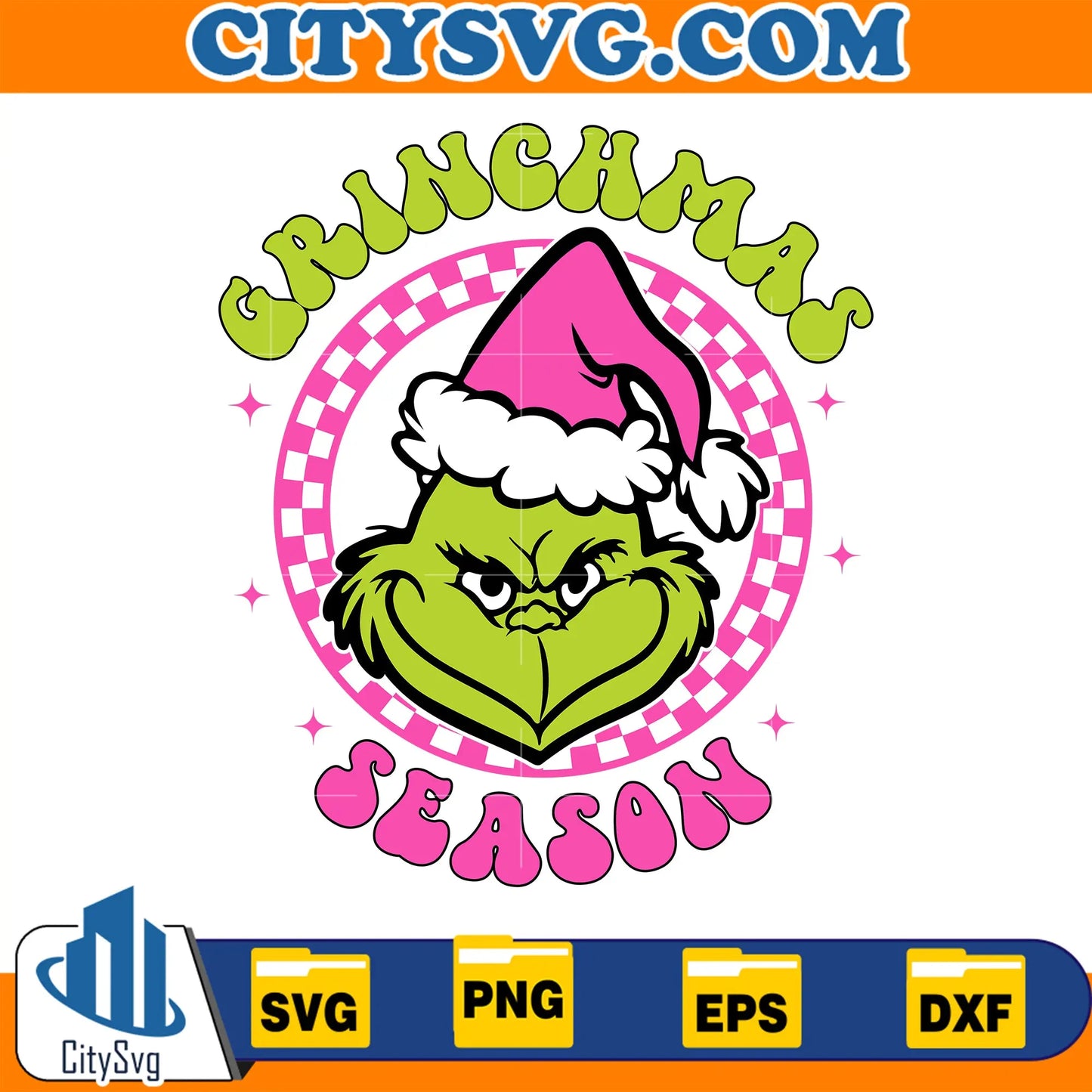 PinkGrinchmasSeasonChristmasSvg