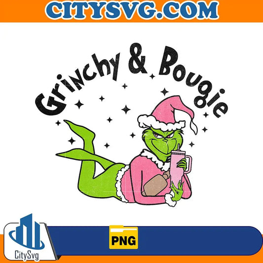 PinkGrinchyAndBougieChristmasChristmas