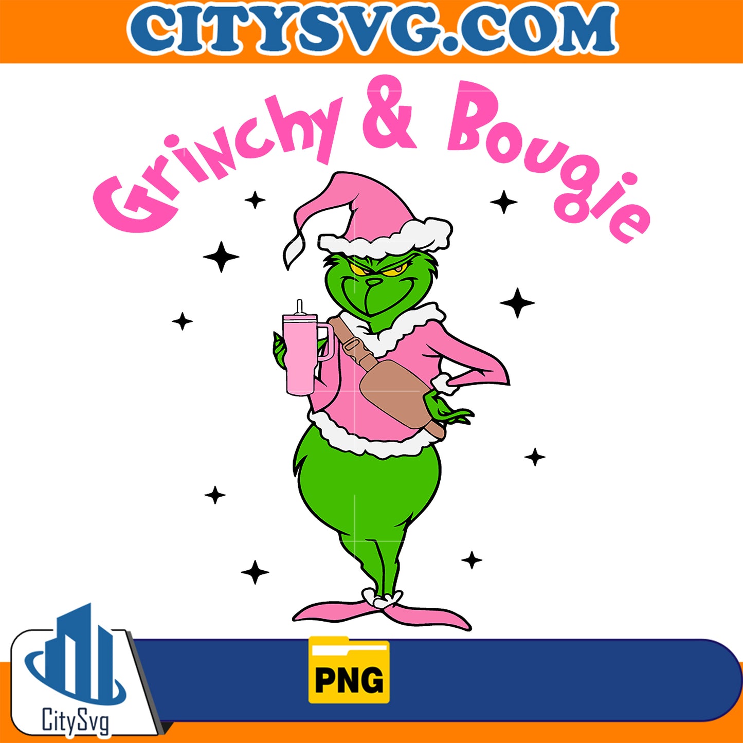 PinkGrinchy_BougieChristmasPng_1