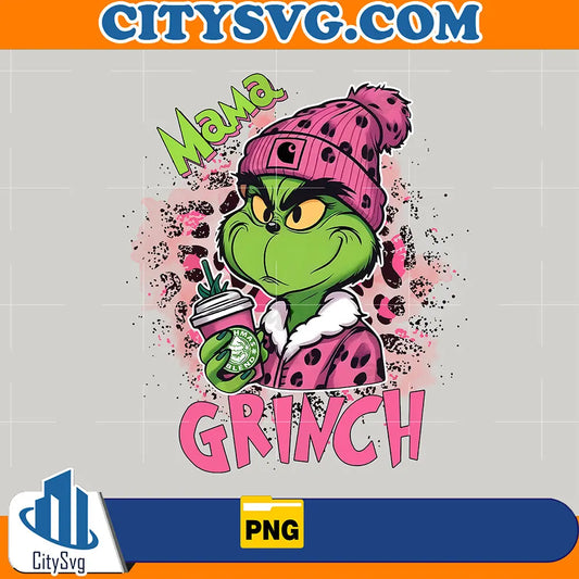 PinkLeopardMamaGrinchPng