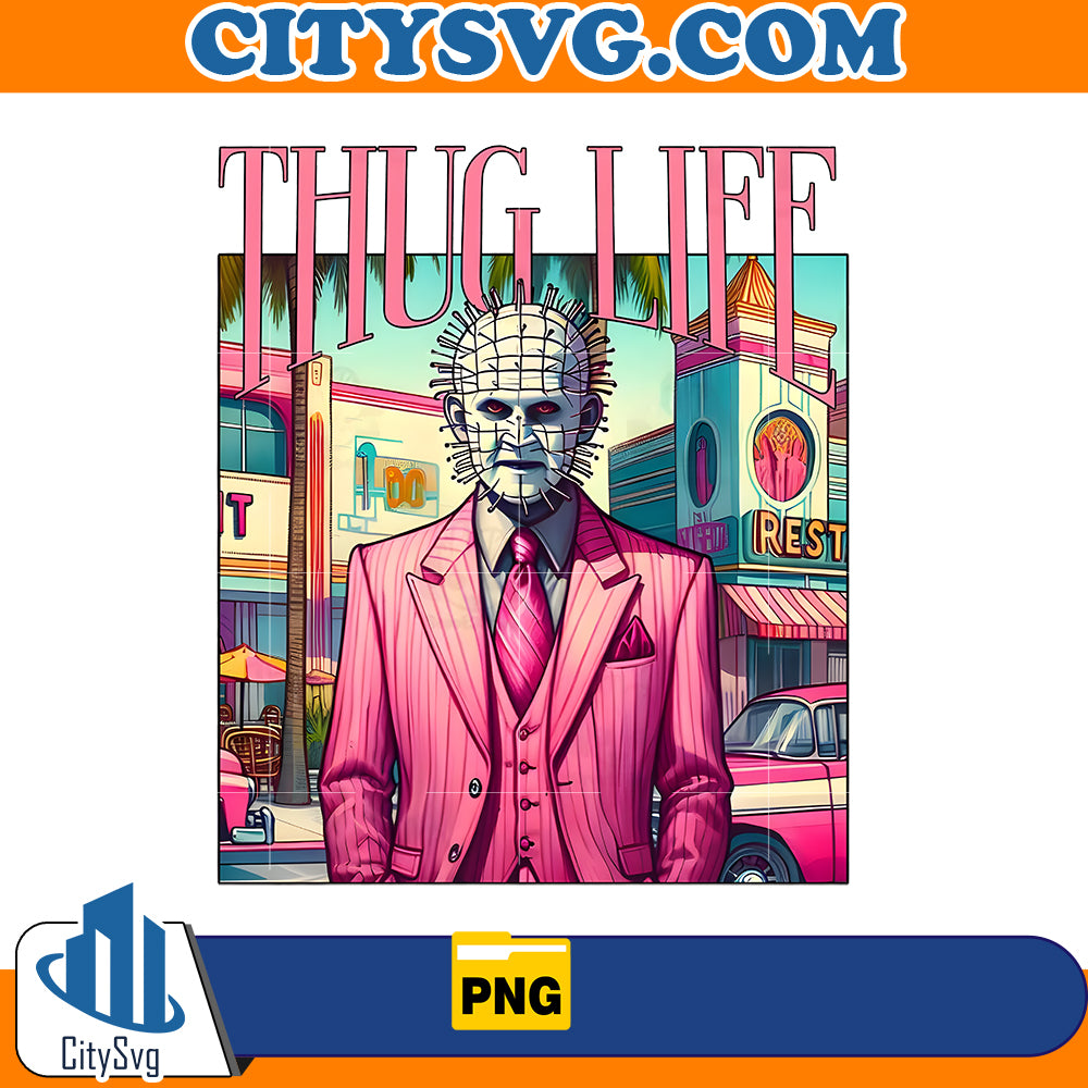 Pink Pinhead Thug Life Png