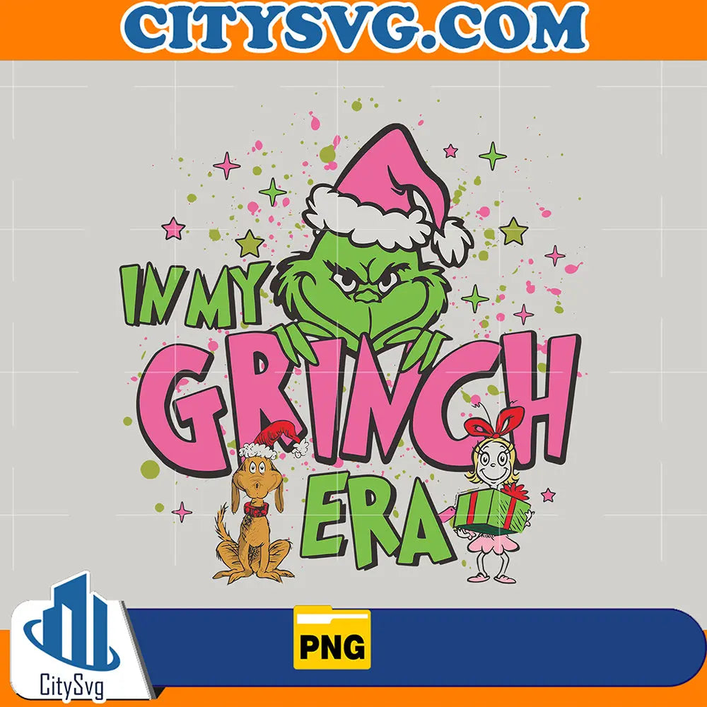 PinkSantaHatInMyGrinchEraPng