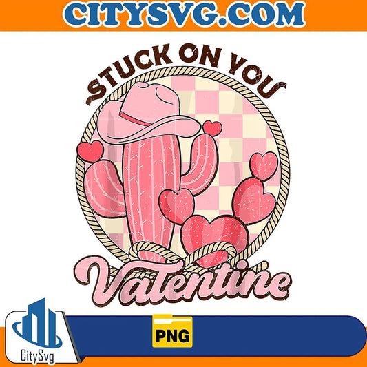 PinkStuckOnYouValentinePng