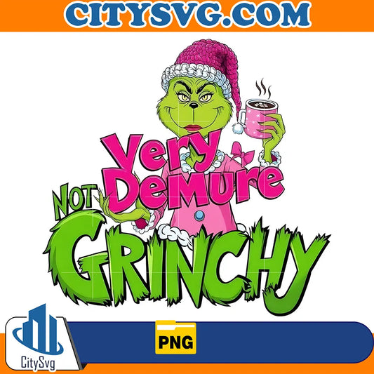 PinkVeryDemureNotGrinchyChristmasPng