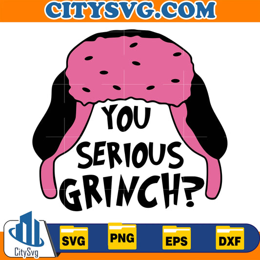 PinkYouSeriousGrinchChristmasSvg