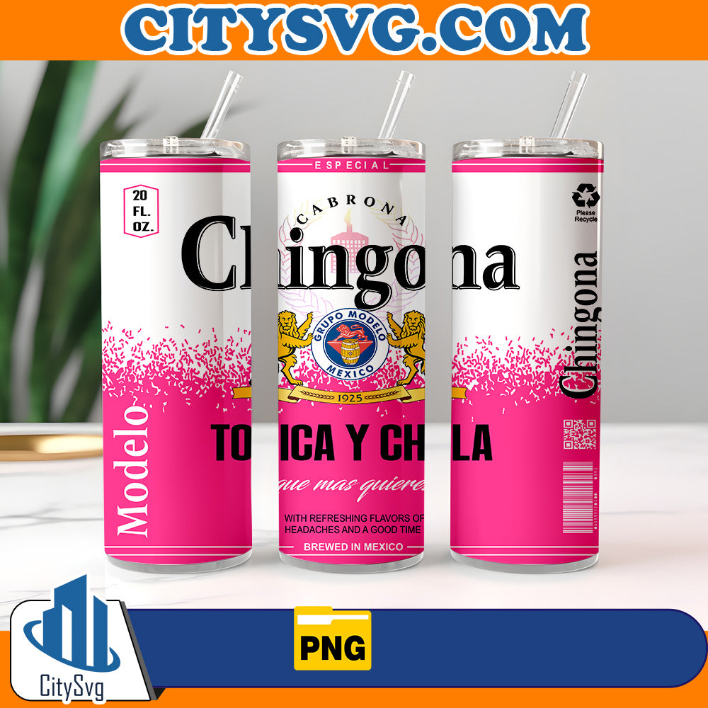 PinkandwhiteChignonaAlcoholBottle20ozTumblerPng