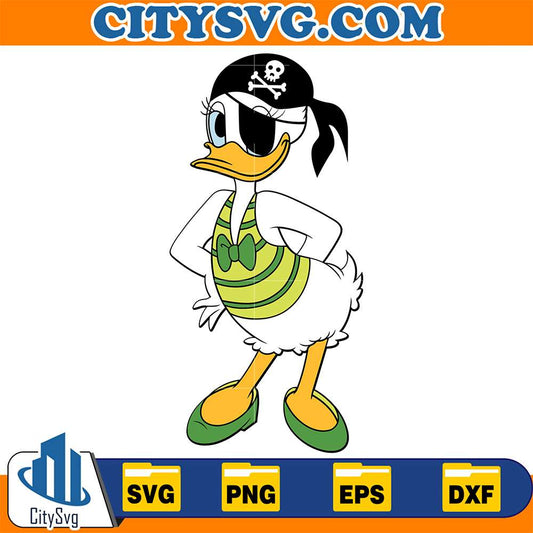 Pirate-Daisy-Duck-Svg
