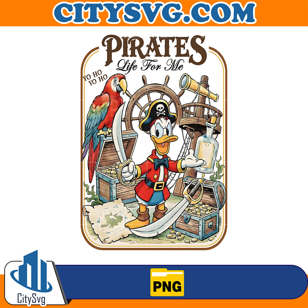 Pirate-Donald-Duck-Pirates-Life-For-Me-Png