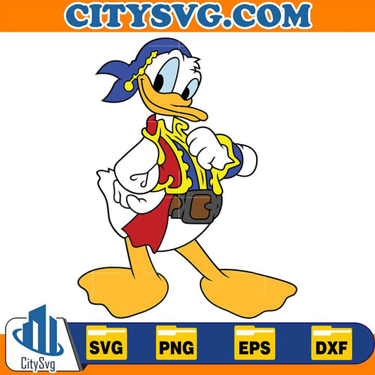 Pirate-Donald-Duck-Svg