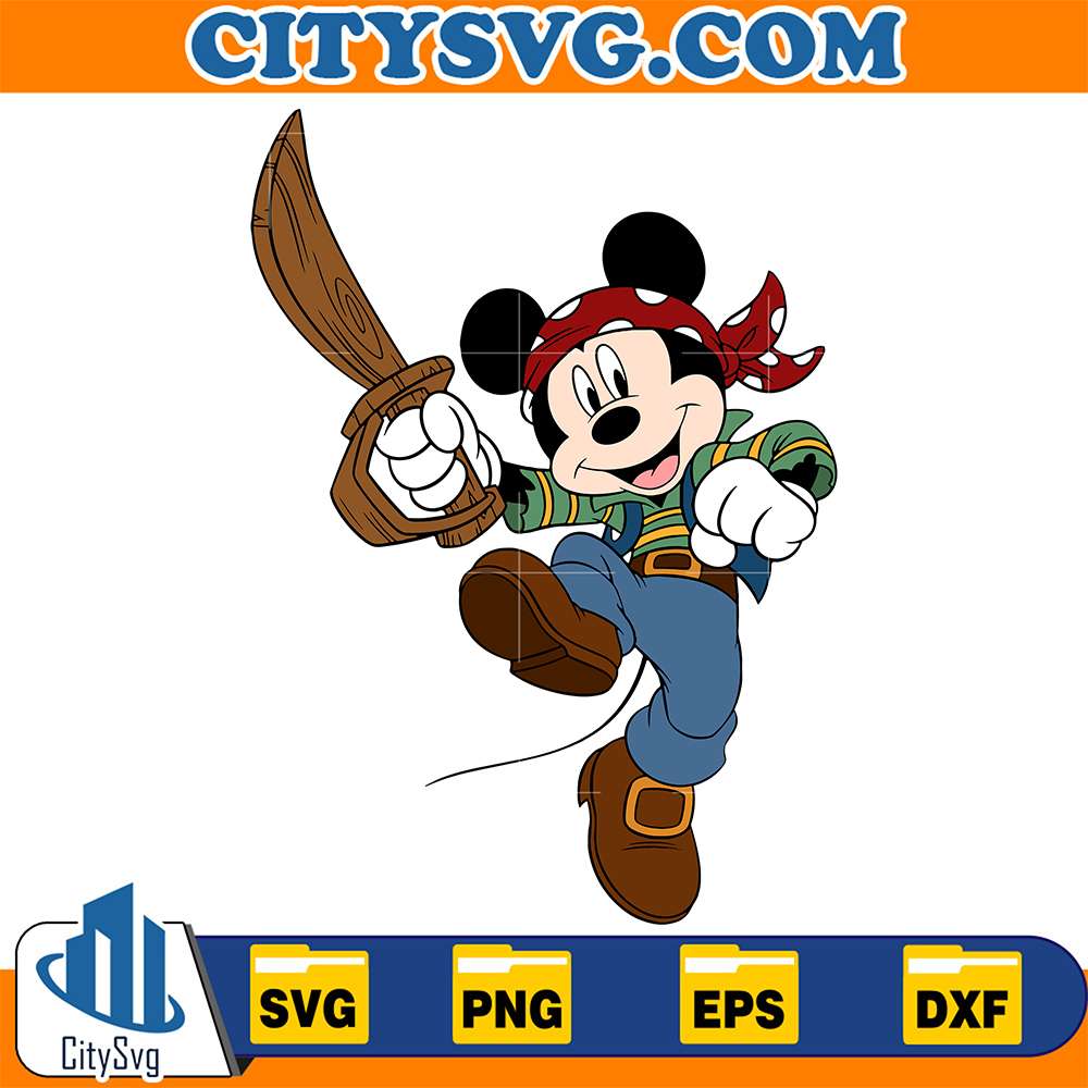 Pirate Mickey Cruise Svg CitySvg