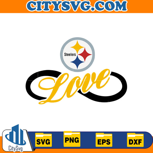 Love Pittsburgh Steelers Svg