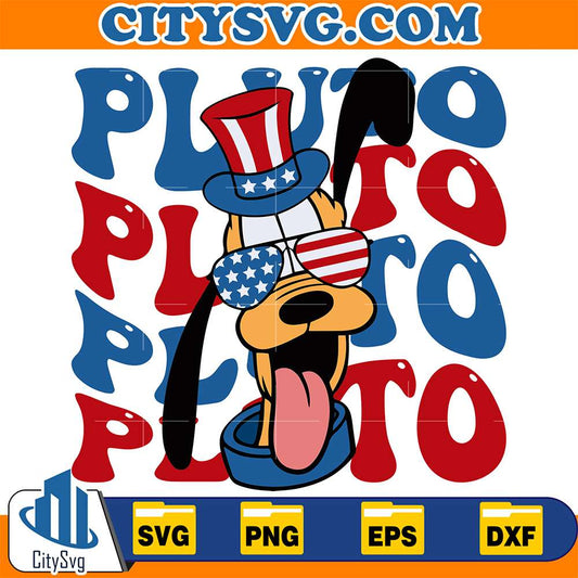 Pluto-4th-Of-July-Svg