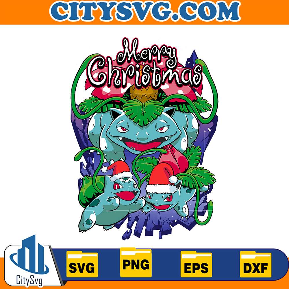 PokemonWartortleAndSquirtleMerryChristmasSvg