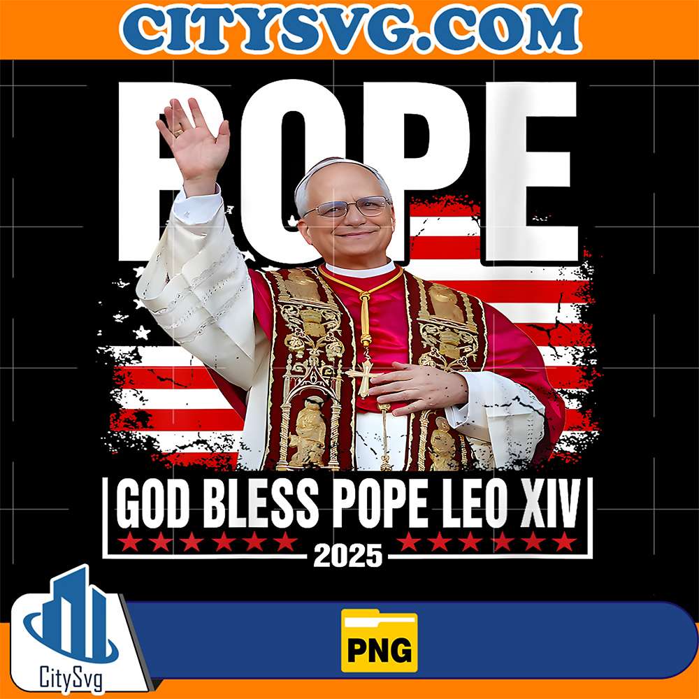 Pope-God-Bless-Pope-Leo-XIV-2025-Png
