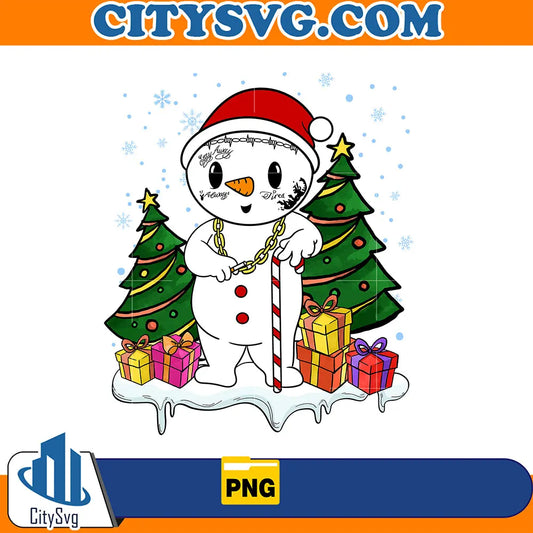 PostyTheSnowmanPostMaloneChristmasPng1