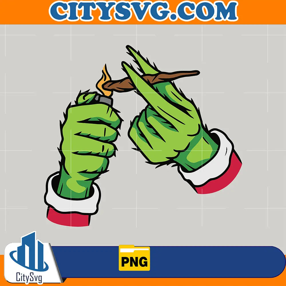 PotheadChristmasCannabisGrinchPng