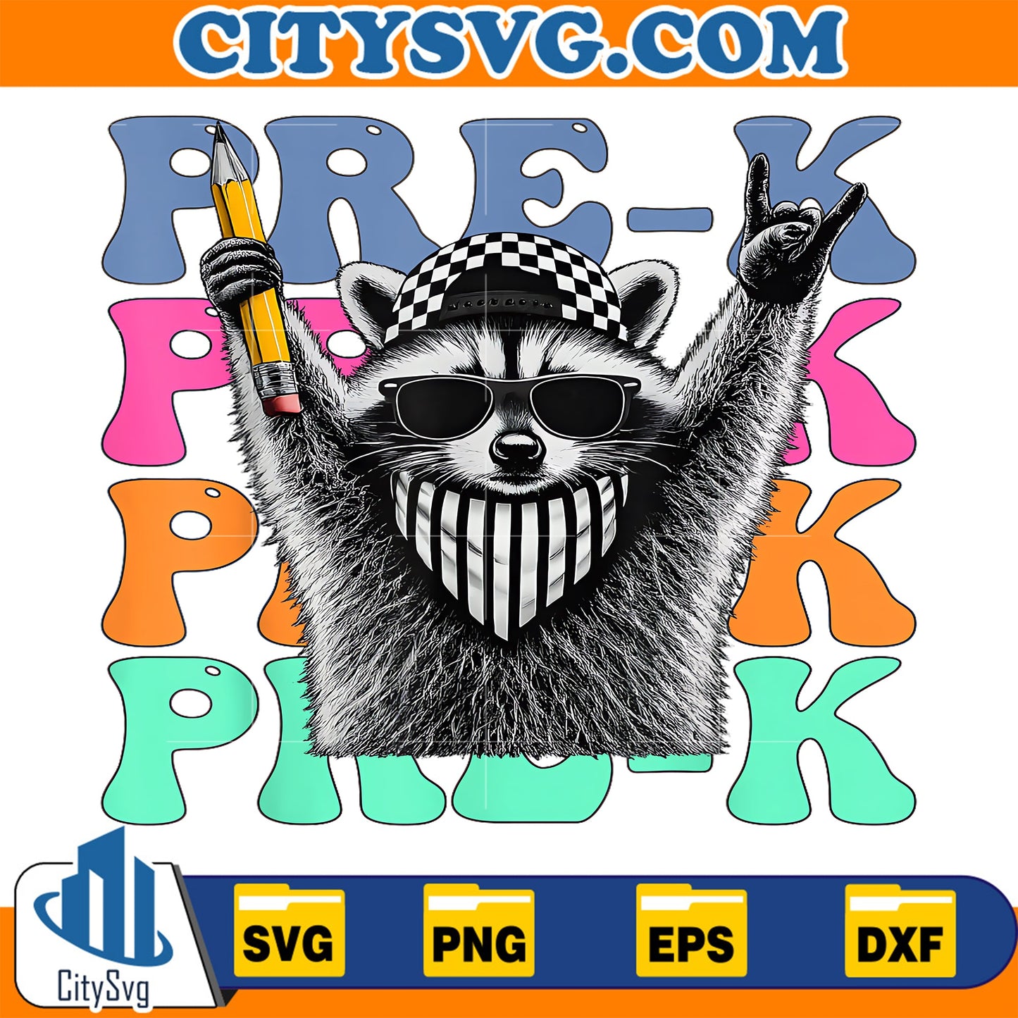 Pre-K-Teacher-Feral-Raccoon-Back-to-School-Svg