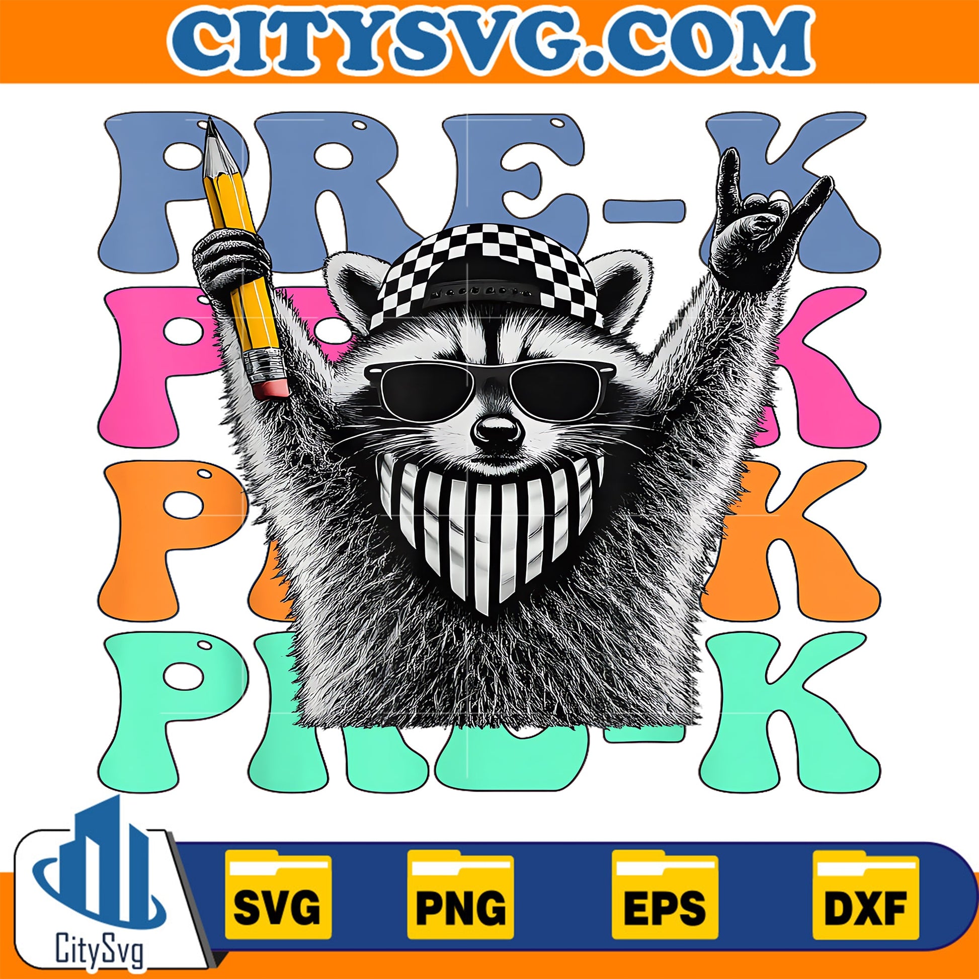 Pre-K-Teacher-Feral-Raccoon-Back-to-School-Svg