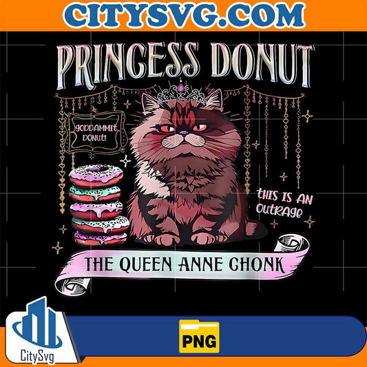 Princess Donut The Queen Anne Chonk Png CitySvg