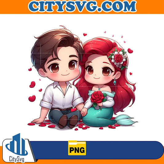 PrincessArielCoupleOldSchoolCholaPng